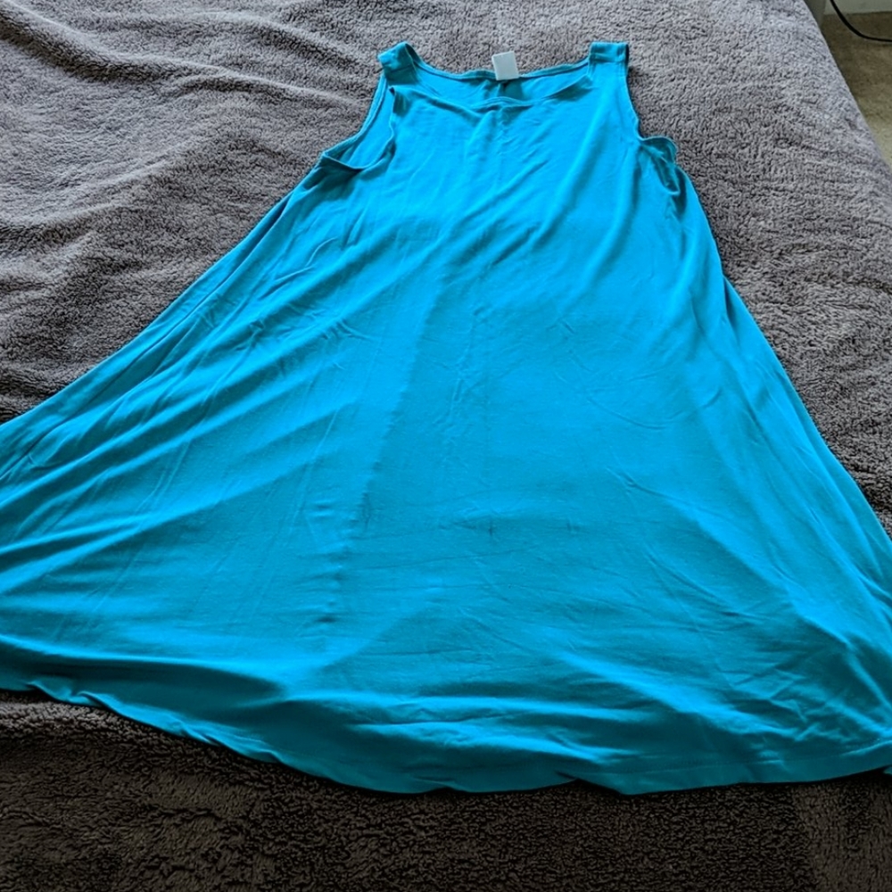 Old Navy teal A line summer dress XS